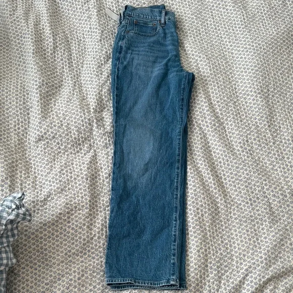 J. Crew Women's Classic Blue Straight Leg Jeans - Picture 3 of 7